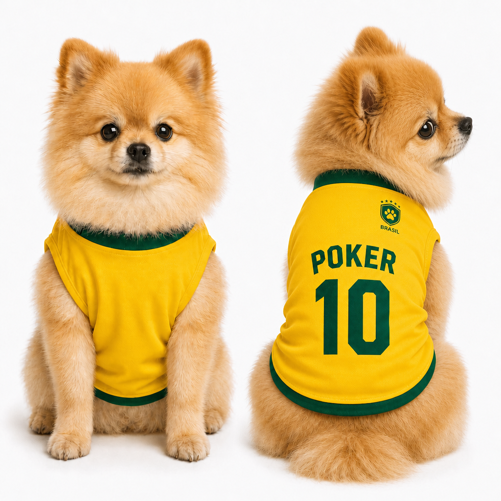 Roupinha Pet Seleção Brasilieira Oficial