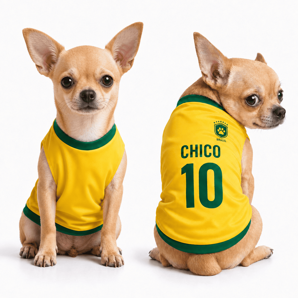 Roupinha Pet Seleção Brasilieira Oficial